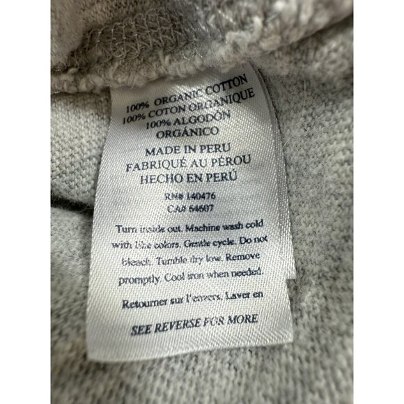 Faherty Mens Sunwashed Midweight Hoodie Size XL Organic Slub Gray Pullover - Picture 6 of 9